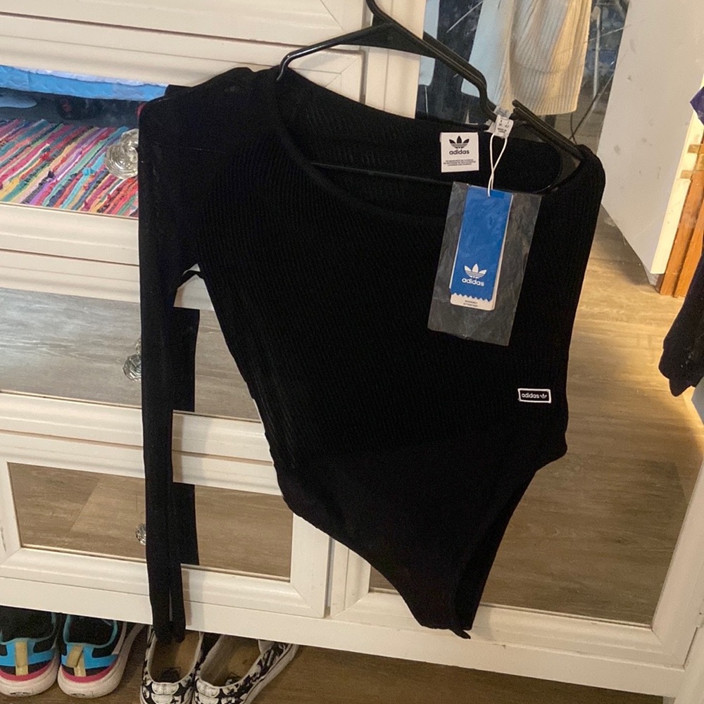 Womens rare one arm sleeve adidas body suit
